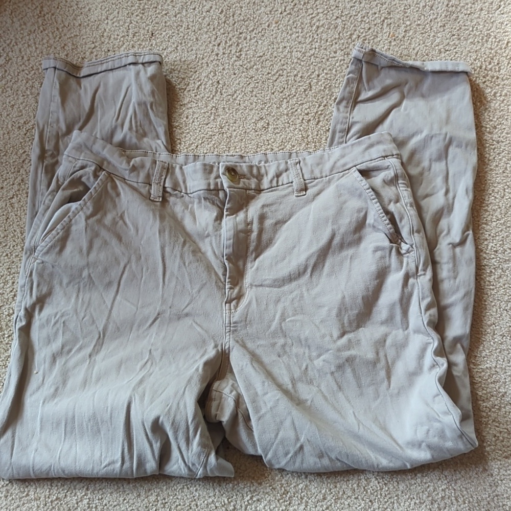 American Eagle Outfitters Light Tan Bootcut Pants Size 20 Long